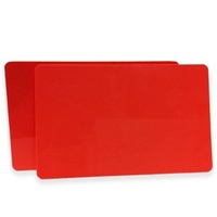 Cards .76mm PVC Red CR80