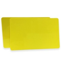 Cards .76mm PVC Yellow CR80