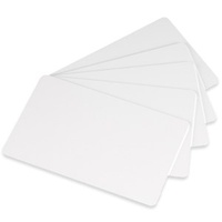 Cards .76mm PVC Food Safe White Dual Sided CR80