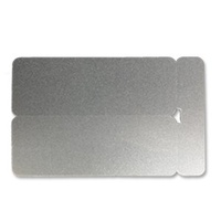 Cards 1.00mm PVC Silver Double Name Badge CR80