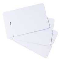 Cards 1.00mm PVC White Double Name Badge CR80