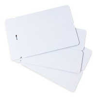 Cards 1.30mm PVC White Double Name Badge