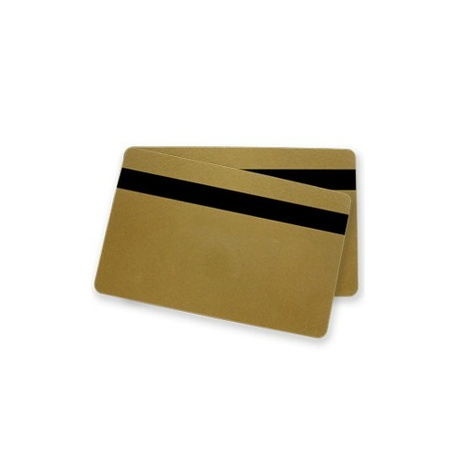 0.76mm Gold Metallic Card with Hi Co Mag Stripe