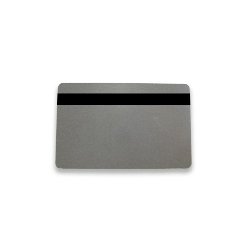 0.76mm Silver Metallic Card with Hi Co Mag Stripe