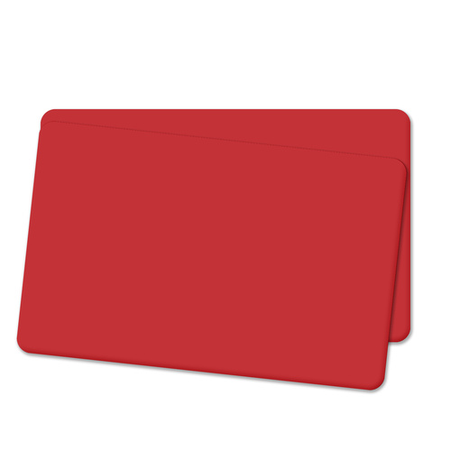 Cards .76mm PVC Food Safe Red Dual Sided CR80
