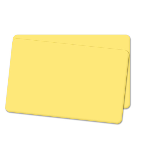 Cards .76mm PVC Food Safe Yellow CR80